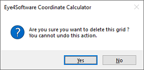 You have to confirm deletion of a grid definition.