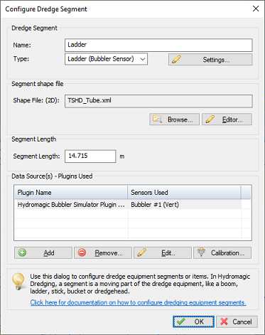 Add a Ladder segment to define the shape and length of the suction tube itself