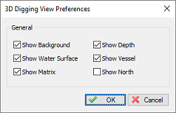 Customizing the 3D real time dredging display