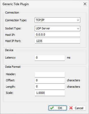 Configure the generic sounder plugin