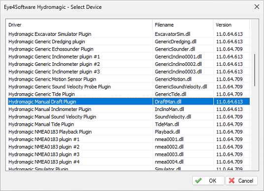 select the Hydromagic manual draft plugin